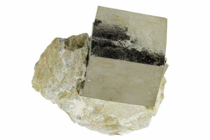Pyrite Cube In Rock - Navajun, Spain #118238